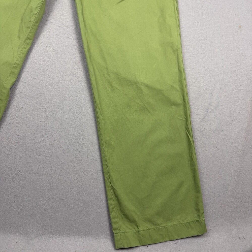 J Crew Stanton Chino Pants 34x32 Mens Apple Green Chartreuse Straight Leg - Picture 4 of 10